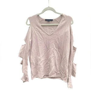 SKULL CASHMERE TYRONE SLASH SLEEVE CASHMERE SWEATER